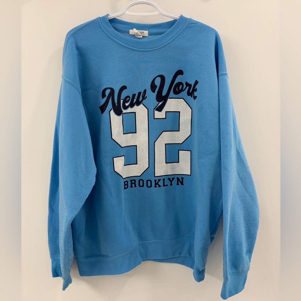 New York 92 Brooklyn - Blue Crewneck Sweater - XL